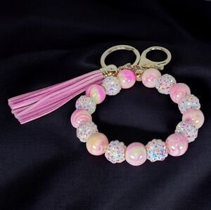 Beaded Bag Charm Jewelry Coquette Dollette Pink Parisian 2000s New Preppy Glam